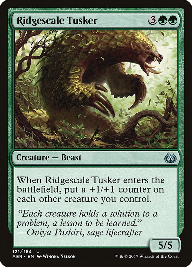 Ridgescale Tusker [Aether Revolt] (AER 121)