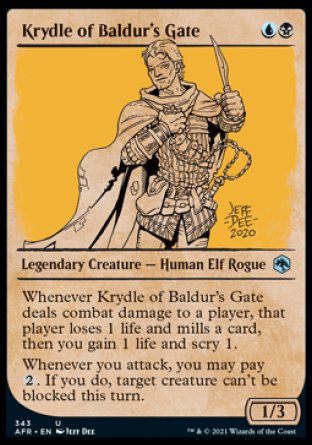 Krydle of Baldur's Gate (Showcase) [Dungeons & Dragons: Adventures in the Forgotten Realms] (AFR 343)