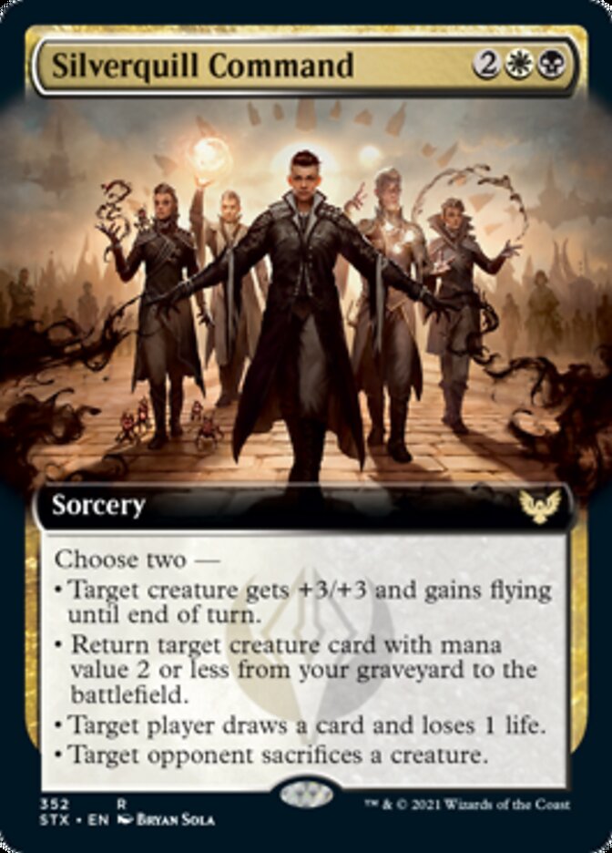 Silverquill Command (Extended) [Strixhaven: School of Mages] (STX 352)