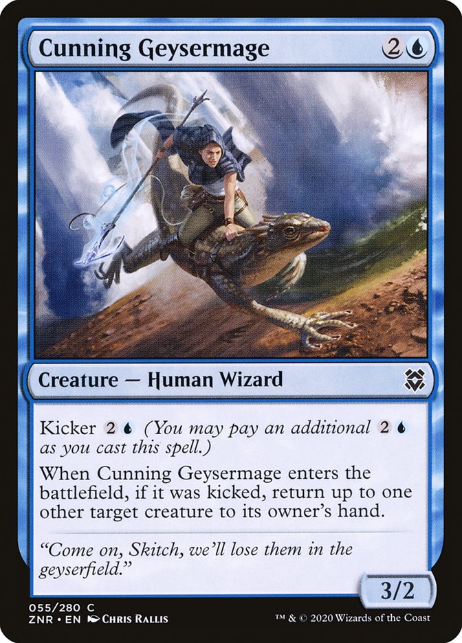 Cunning Geysermage [Zendikar Rising] (ZNR 55)