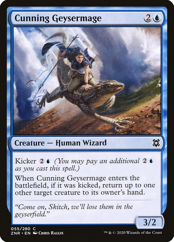 Cunning Geysermage [Zendikar Rising] (ZNR 55)