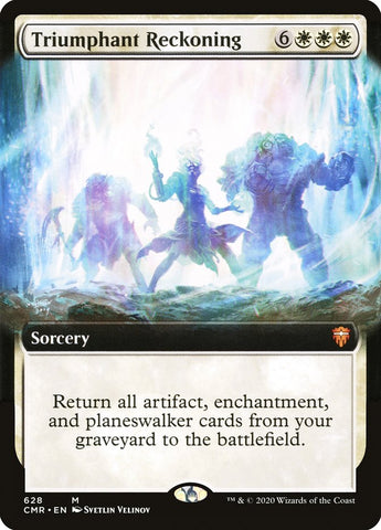 Triumphant Reckoning (Extended Art) [Commander Legends] (CMR 628)