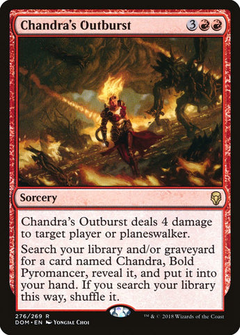 Chandra's Outburst [Dominaria] (DOM 276)