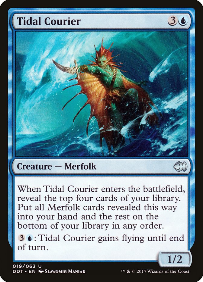 Tidal Courier [Duel Decks: Merfolk vs. Goblins] (DDT 19)