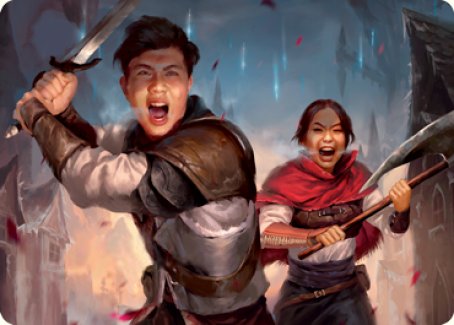 Daybreak Combatants Art Card [Innistrad: Crimson Vow Art Series] (AVOW 42)