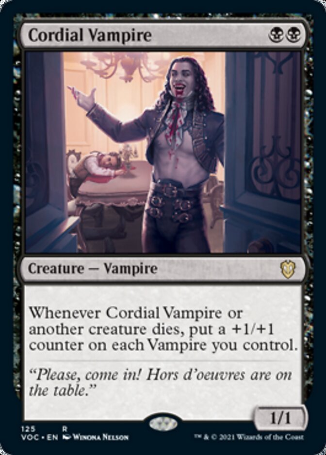 Cordial Vampire [Innistrad: Crimson Vow Commander] (VOC 125)
