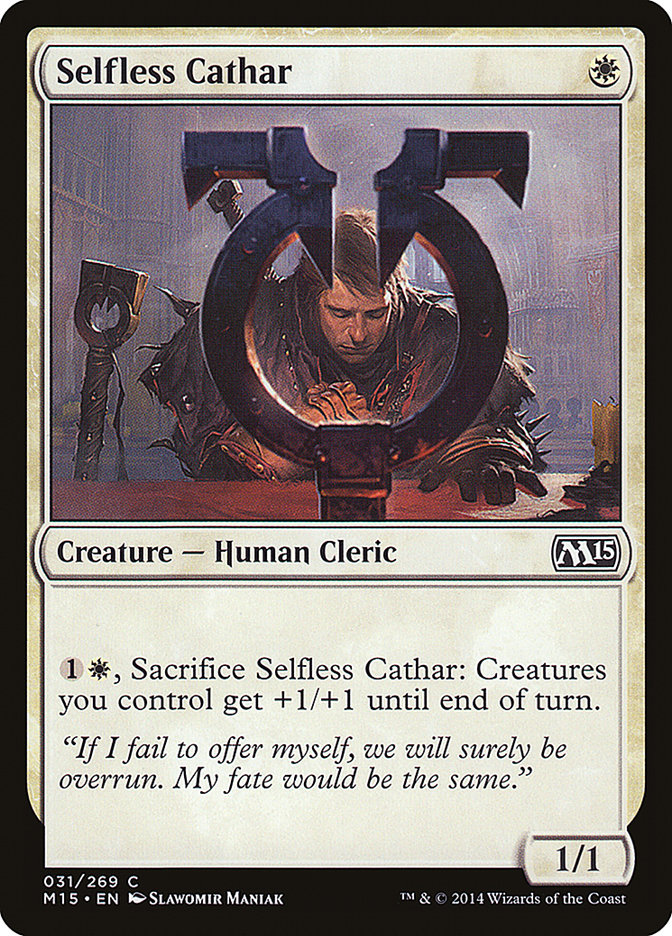 Selfless Cathar [Magic 2015] (M15 31)
