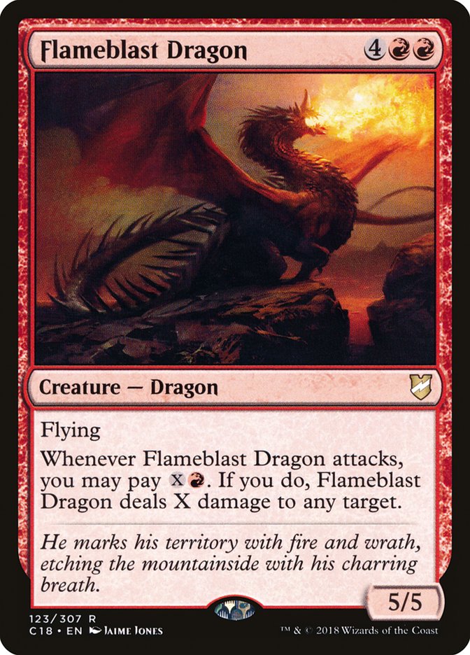 Flameblast Dragon [Commander 2018] (C18 123)