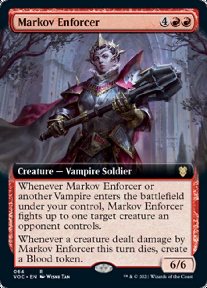 Markov Enforcer (Extended) [Innistrad: Crimson Vow Commander] (VOC 64)