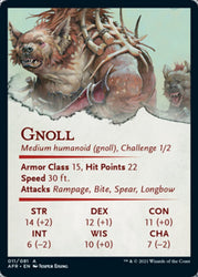 Gnoll Art Card (Gold-Stamped Signature) [Dungeons & Dragons: Adventures in the Forgotten Realms Art Series] (AAFR 11)