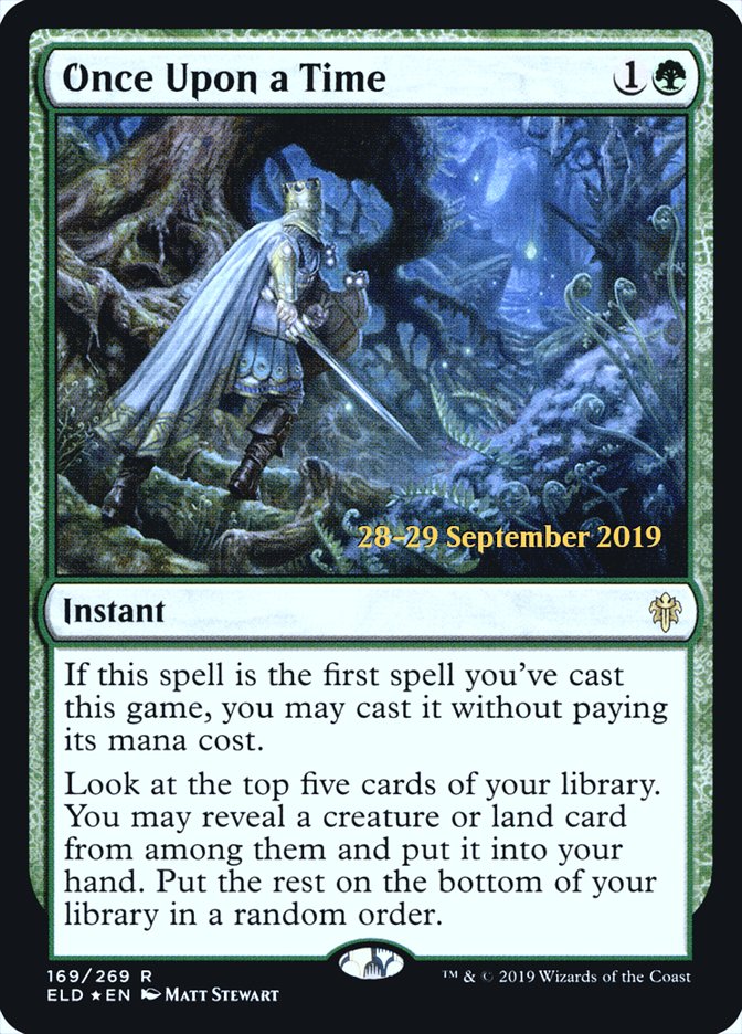 Once Upon a Time  [Throne of Eldraine Prerelease Promos] (PELD 169S)