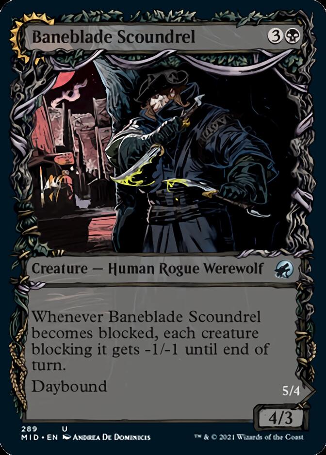 Baneblade Scoundrel // Baneclaw Marauder (Showcase Equinox) [Innistrad: Midnight Hunt] (MID 289)