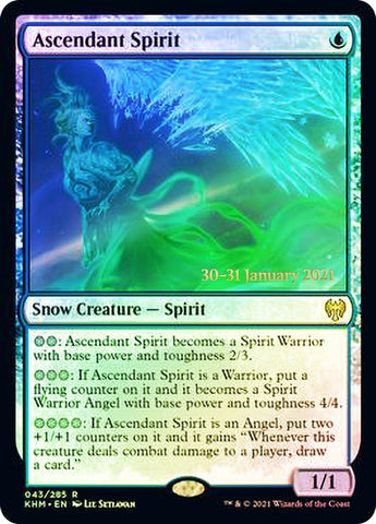 Ascendant Spirit  [Kaldheim Prerelease Promos] (PKHM 43)