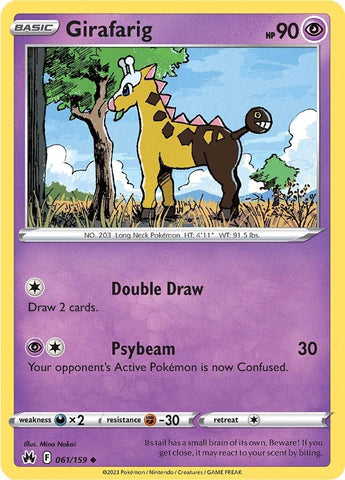 Girafarig (060/159) [Sword & Shield: Crown Zenith]