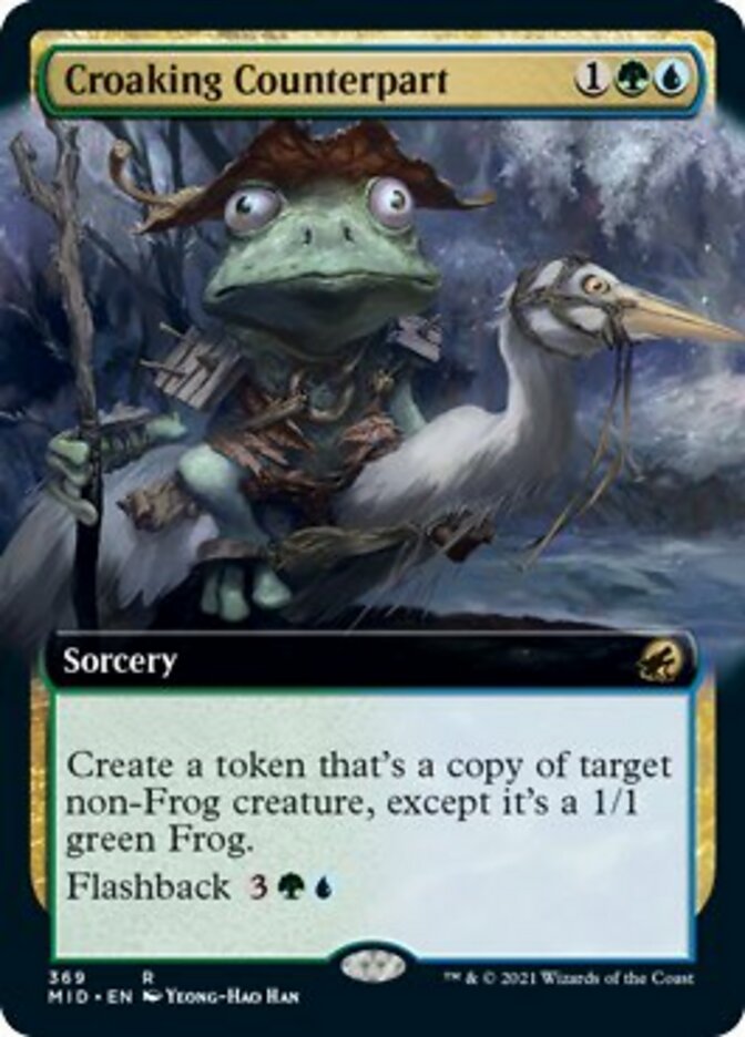 Croaking Counterpart (Extended) [Innistrad: Midnight Hunt] (MID 369)