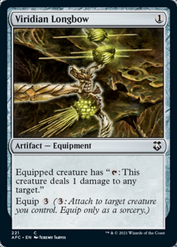 Viridian Longbow [Dungeons & Dragons: Adventures in the Forgotten Realms Commander] (AFC 221)