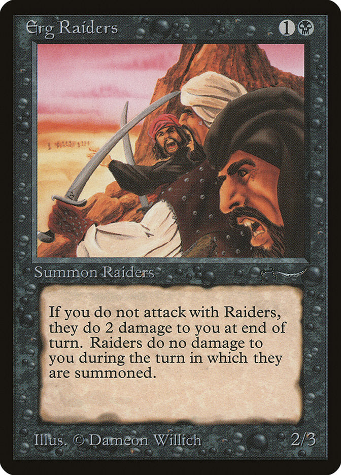 Erg Raiders (Light Mana Cost) [Arabian Nights] (ARN 25â€ )