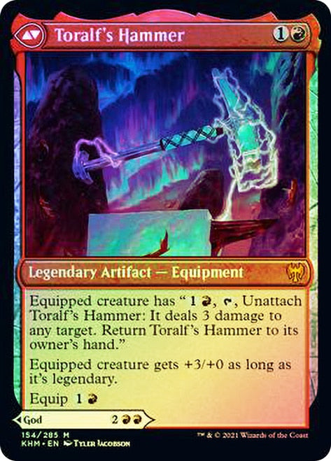Toralf, God of Fury // Toralf's Hammer  [Kaldheim Prerelease Promos] (PKHM 154)