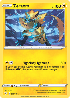 Zeraora (61) [Sword & Shield: Vivid Voltage]