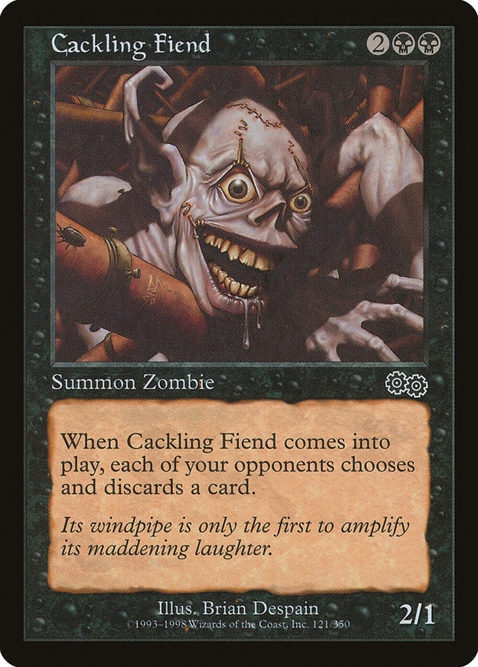 Cackling Fiend [Urza's Saga] (USG 121)