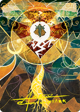 Lightning Bolt Art Card (Gold-Stamped Signature) [Strixhaven: School of Mages Art Series] (ASTX 76)