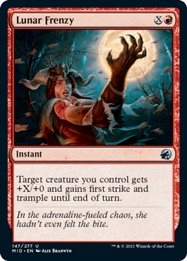 Lunar Frenzy [Innistrad: Midnight Hunt] (MID 147)