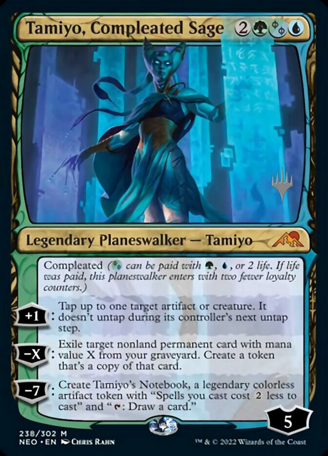Tamiyo, Compleated Sage (Promo Pack) [Kamigawa: Neon Dynasty Promos] (PNEO 238)