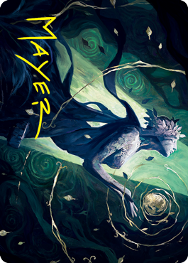 Nature's Embrace Art Card (Gold-Stamped Signature) [Innistrad: Crimson Vow Art Series] (AVOW 52)