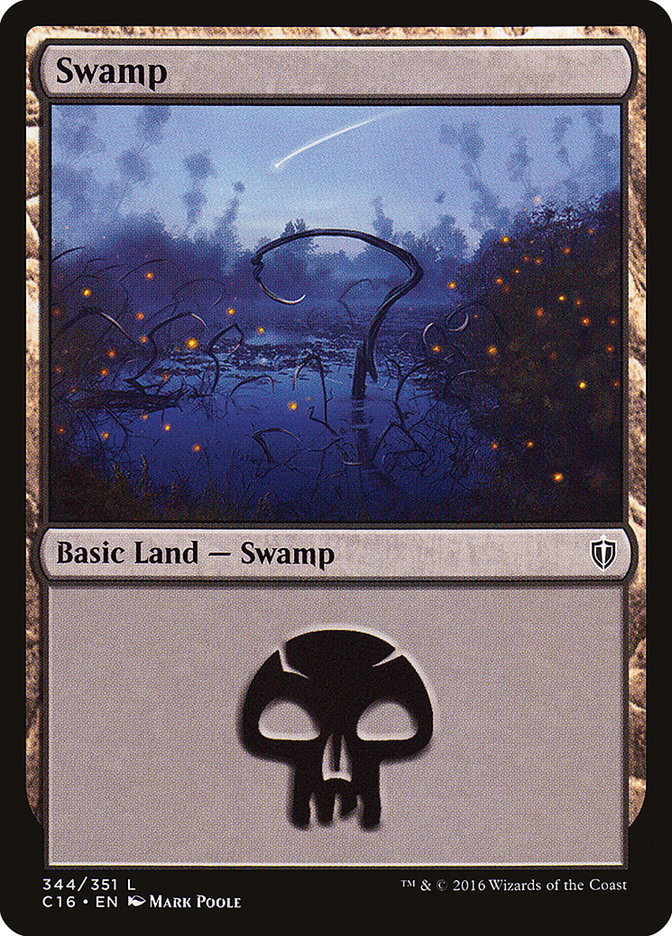 Swamp (#344) [Commander 2016] (C16 344)