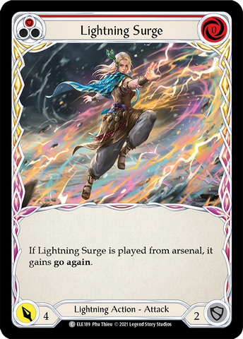 Lightning Surge (Red) [ELE189] 1st Edition Normal