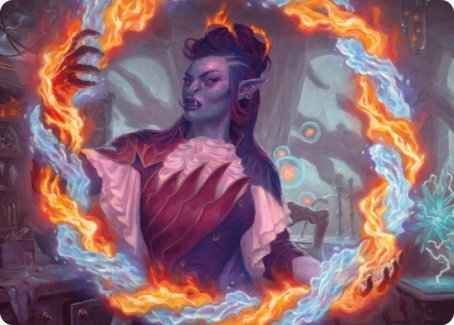 Rootha, Mercurial Artist Art Card [Strixhaven: School of Mages Art Series] (ASTX 38)