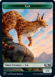 Cat (020) // Soldier Double-sided Token [Core Set 2021 Tokens] (TM21 20)