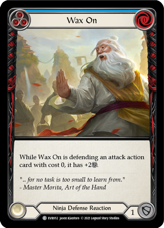 Wax On (Blue) [EVR052] 1st Edition Rainbow Foil