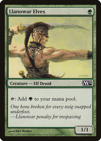 Llanowar Elves [Magic 2012] (M12 182)
