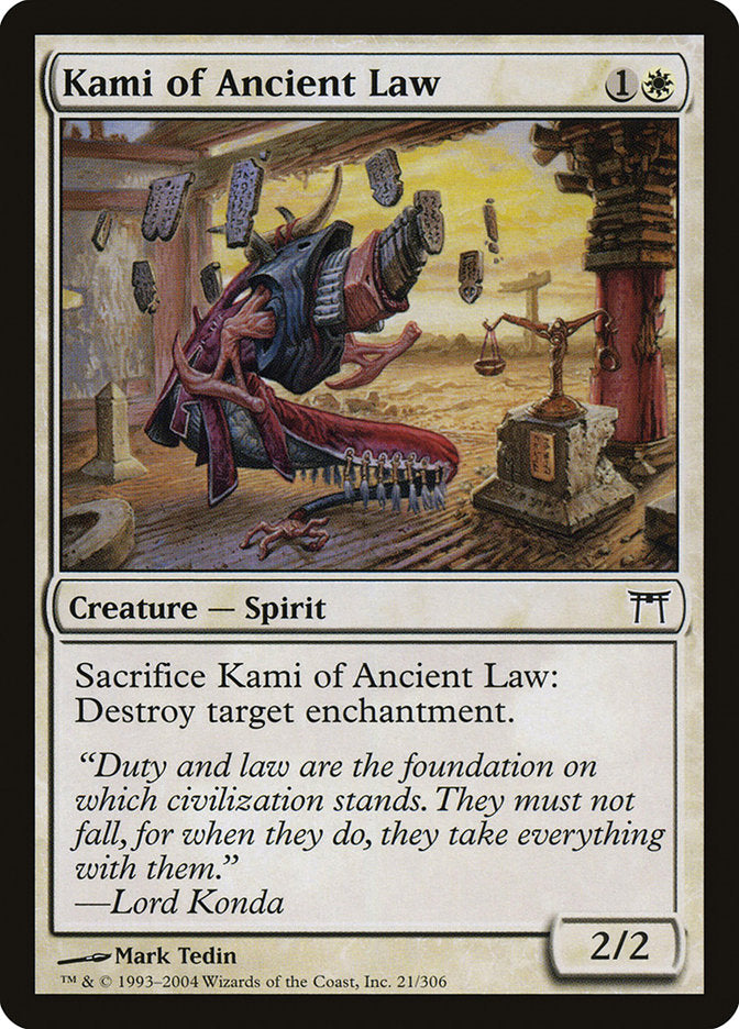 Kami of Ancient Law [Champions of Kamigawa] (CHK 21)