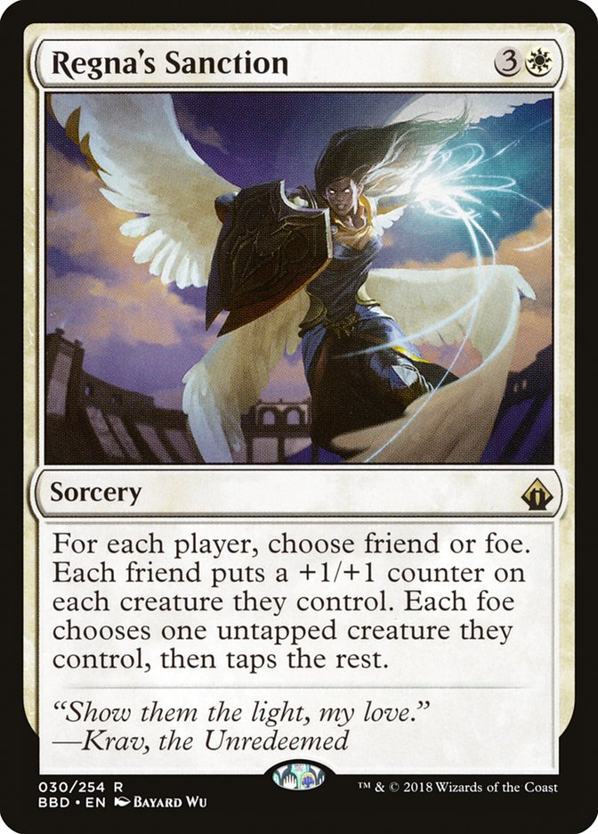 Regna's Sanction [Battlebond] (BBD 30)