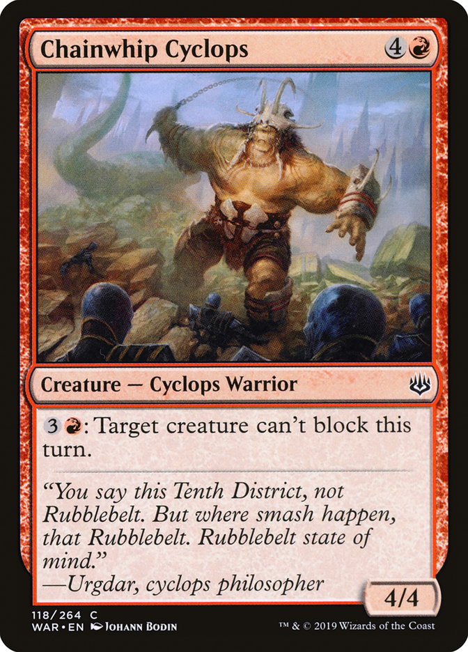 Chainwhip Cyclops [War of the Spark] (WAR 118)