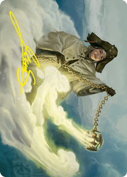 Traveling Minister Art Card (Gold-Stamped Signature) [Innistrad: Crimson Vow Art Series] (AVOW 19)