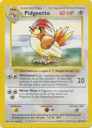 Pidgeotto (22/102) [Base Set (Shadowless)]