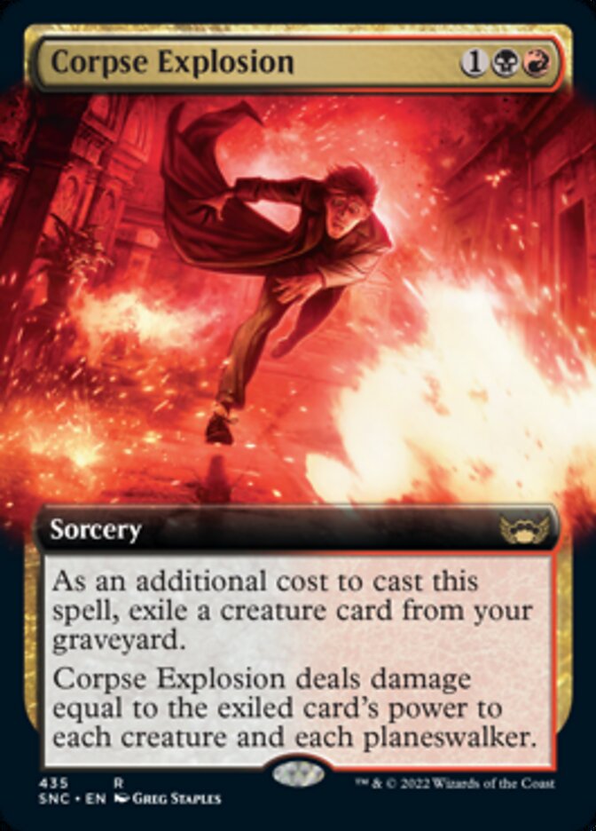 Corpse Explosion (Extended Art) [Streets of New Capenna] (SNC 435)