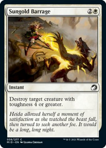 Sungold Barrage [Innistrad: Midnight Hunt] (MID 36)
