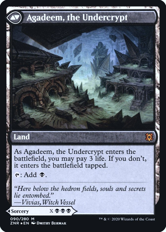 Agadeem's Awakening // Agadeem, the Undercrypt  [Zendikar Rising Prerelease Promos] (PZNR 90S)
