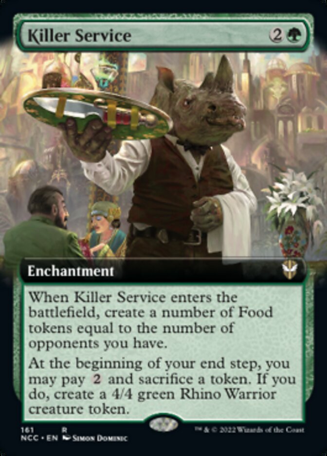 Killer Service (Extended Art) [Streets of New Capenna Commander] (NCC 161)
