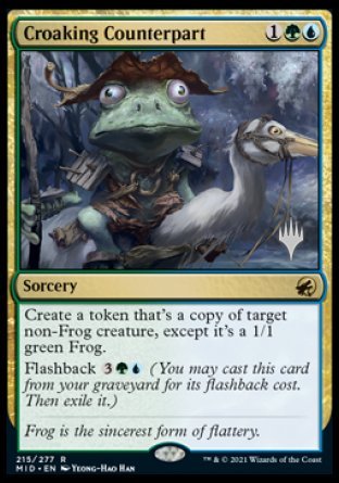 Croaking Counterpart (Promo Pack) [Innistrad: Midnight Hunt Promo Pack] (PMID 215)