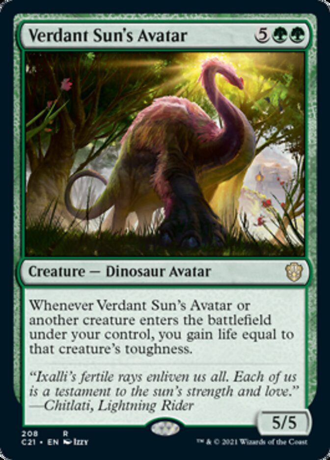 Verdant Sun's Avatar [Commander 2021] (C21 208)