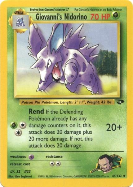 Giovanni's Nidorino (45/132) [Gym Challenge]