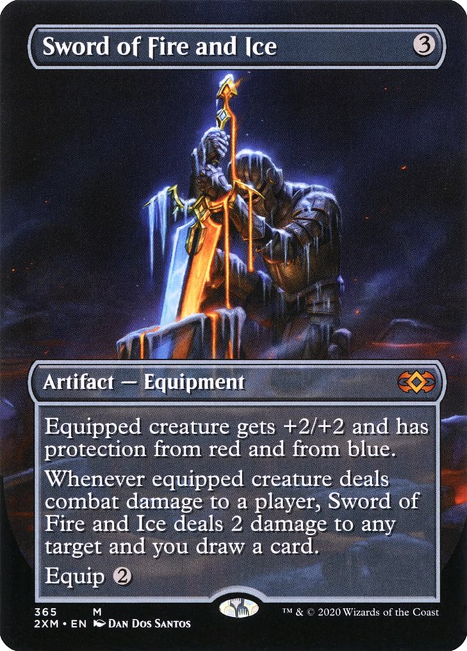 Sword of Fire and Ice (Borderless) [Double Masters] (2XM 365)