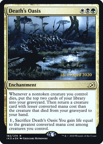 Death's Oasis  [Ikoria: Lair of Behemoths Prerelease Promos] (PIKO 182S)