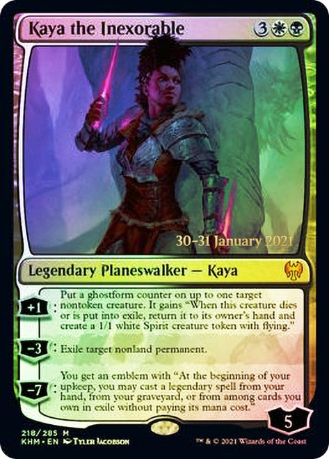 Kaya the Inexorable  [Kaldheim Prerelease Promos] (PKHM 218)