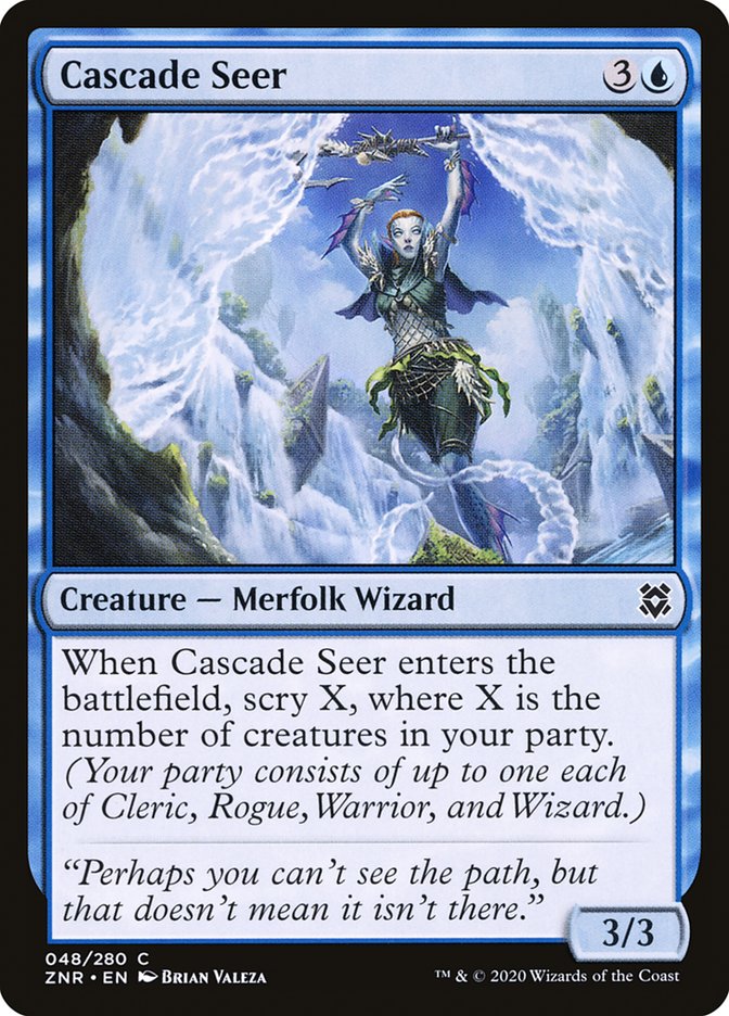 Cascade Seer [Zendikar Rising] (ZNR 48)